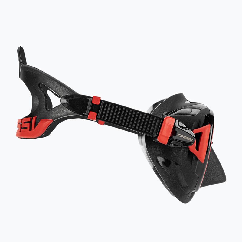 Mască de scufundări Cressi Zeus black/red 3