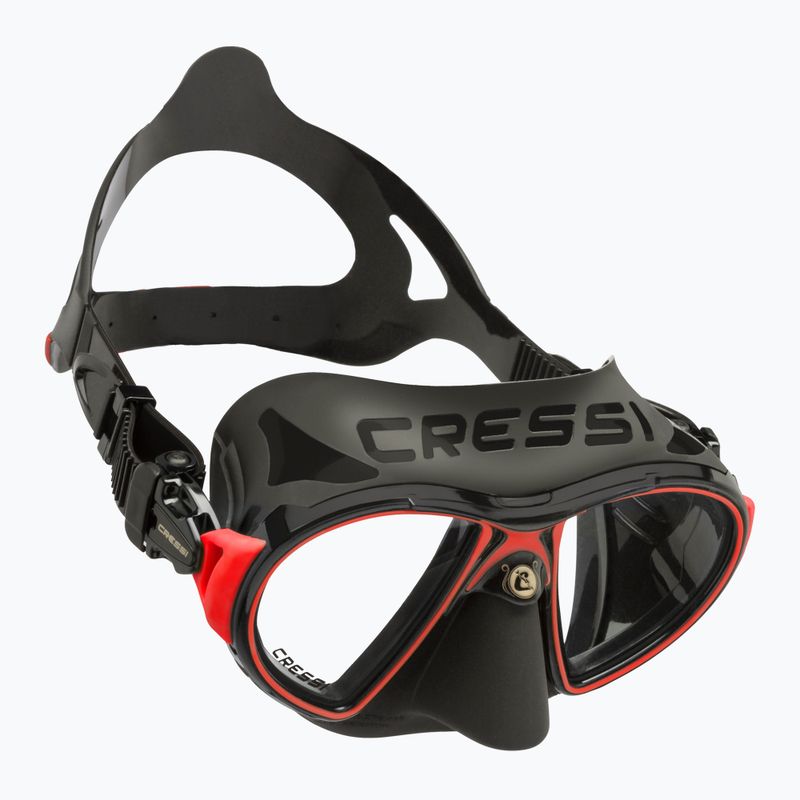 Mască de scufundări Cressi Zeus black/red 6