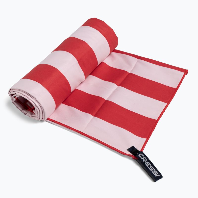 Cressi Prosop de uscare rapidă din microfibră Stripe roșu XVA871160 2