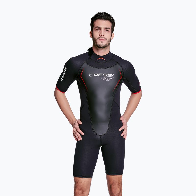 Costum de neopren pentru bărbați Cressi Altum Wetsuit Shorty 3mm negru XLV436022