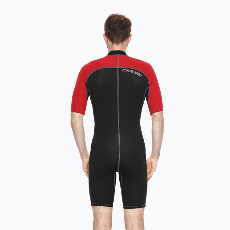 Costum de înot pentru bărbați Cressi Lido Shorty 2 mm black/red 2