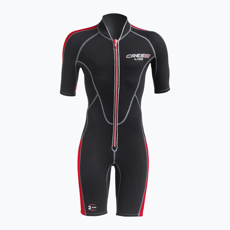 Costum de înot pentru bărbați Cressi Lido Shorty 2 mm black/red 3