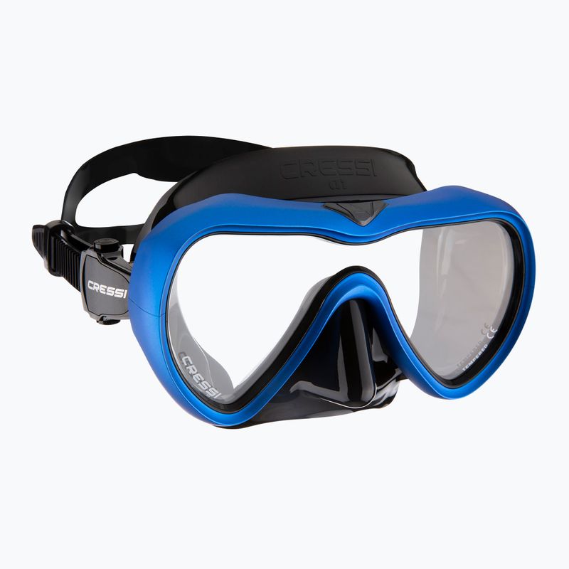 Mască de scufundări Cressi A1 Anti Fog black/blue
