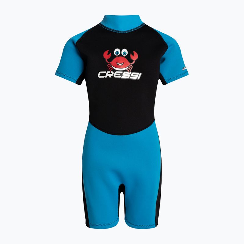 Cressi Smoby Shorty 2 mm spumă de înot pentru copii negru-albastru XDG008001