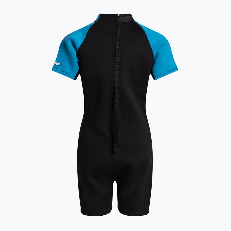 Cressi Smoby Shorty 2 mm spumă de înot pentru copii negru-albastru XDG008001 2