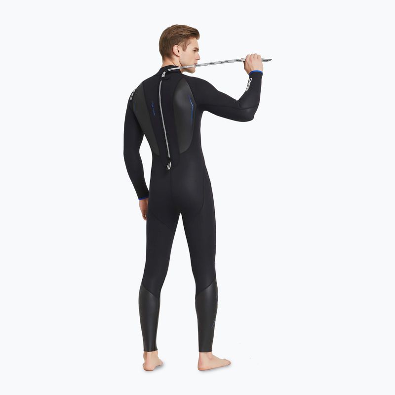 Costum de înot pentru bărbați Cressi Altum Monopiece 3 mm black/blue 2