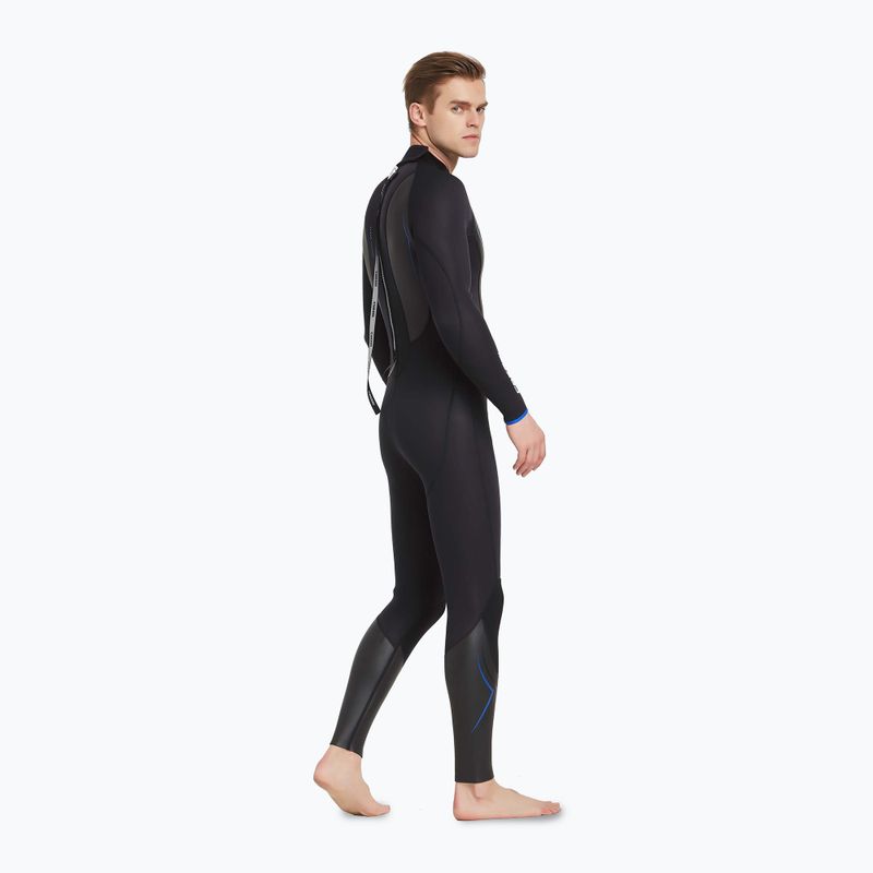Costum de înot pentru bărbați Cressi Altum Monopiece 3 mm black/blue 4