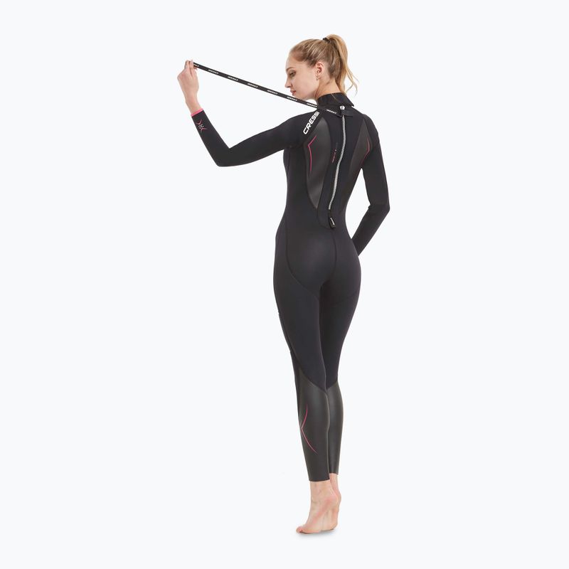 Costum de înot pentru femei Cressi Altum Monopiece 3 mm black/pink 4