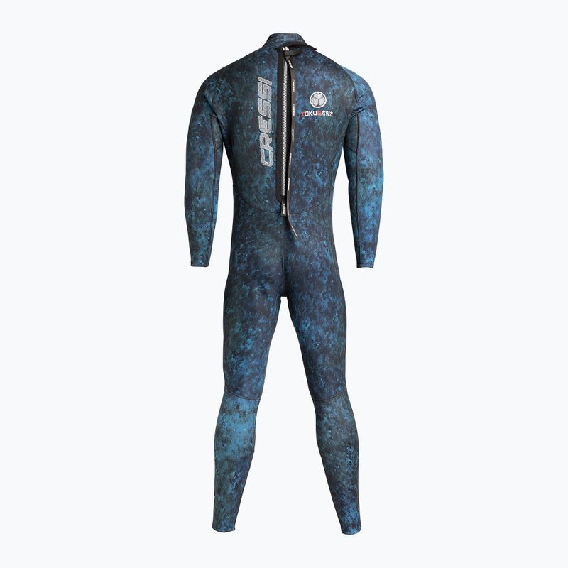 Spumă de înot pentru bărbați Cressi Tokugawa Monopiece 3 mm camo blue 2