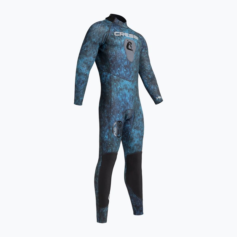 Spumă de înot pentru bărbați Cressi Tokugawa Monopiece 3 mm camo blue 3