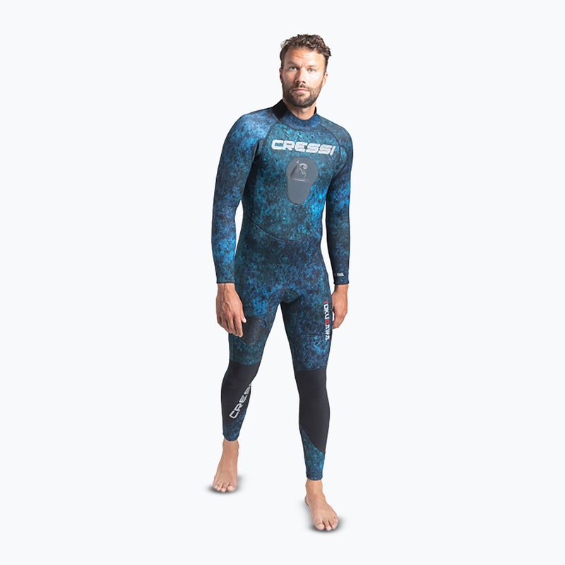 Spumă de înot pentru bărbați Cressi Tokugawa Monopiece 3 mm camo blue 10