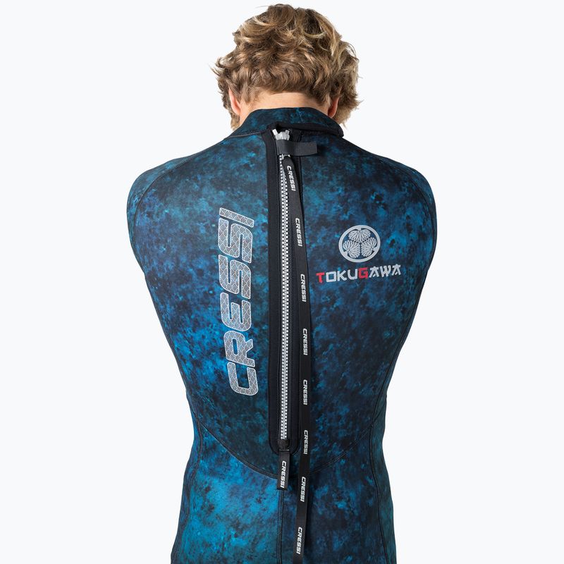 Spumă de înot pentru bărbați Cressi Tokugawa Monopiece 3 mm camo blue 12