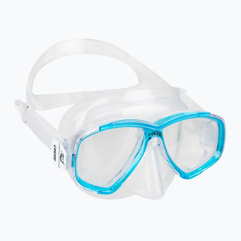 Mască de scufundări Cressi Perla incolor-albastră DN207963