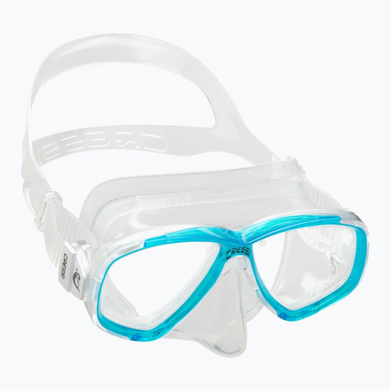 Mască de scufundări Cressi Perla incolor-albastră DN207963 6
