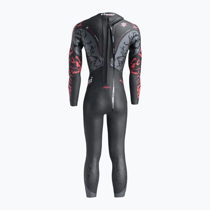 Spumă de înot pentru bărbați Cressi Kuwae 2/3/4 mm black/red 2