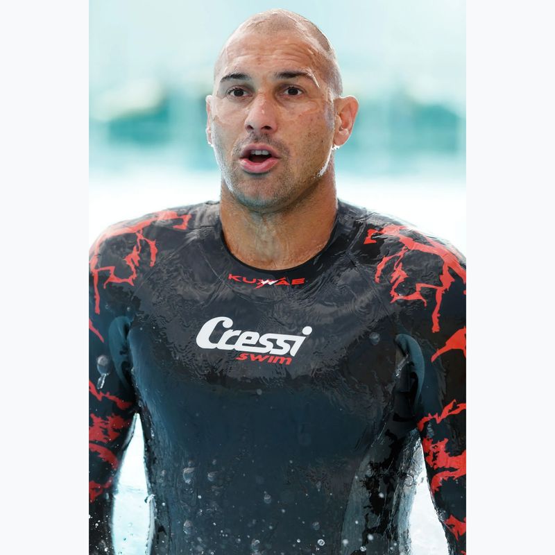 Spumă de înot pentru bărbați Cressi Kuwae 2/3/4 mm black/red 11