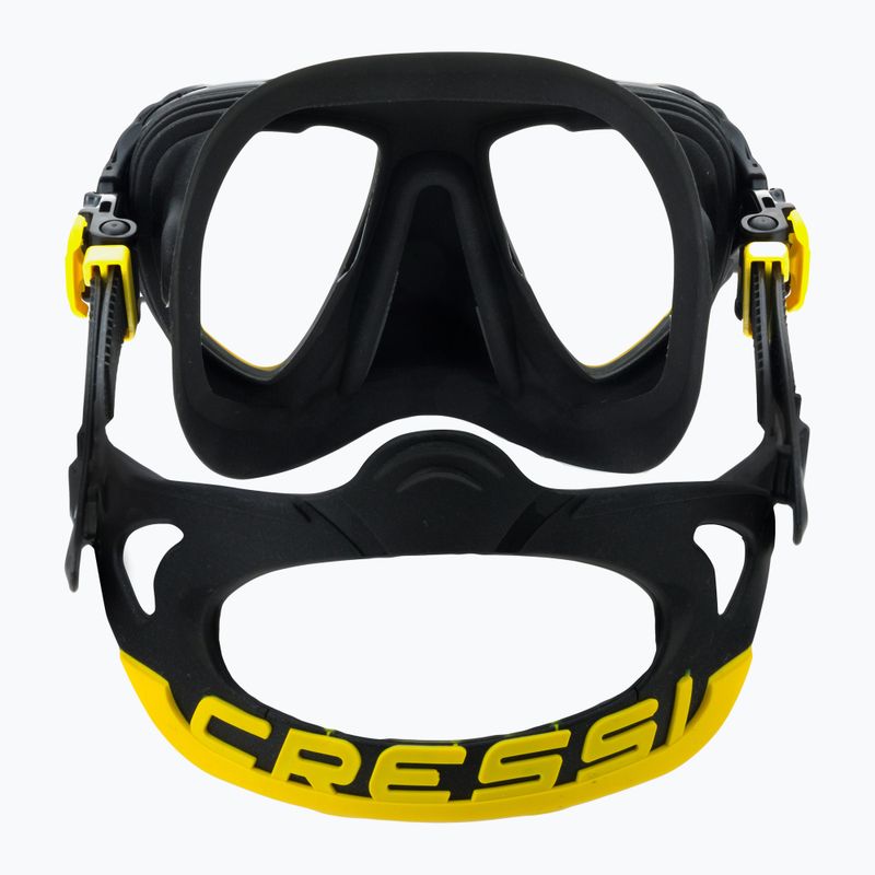 Masca de scufundare Cressi Quantum Yellow DS515010 5