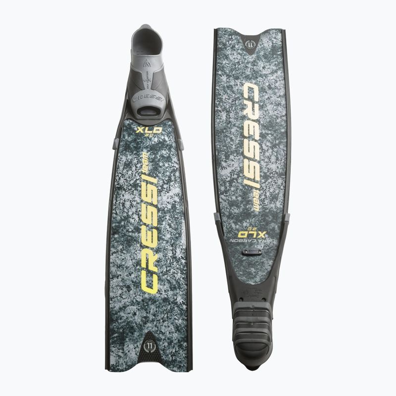 Labe de scufundări Cressi Gara Turbo Carbon grey camo 2