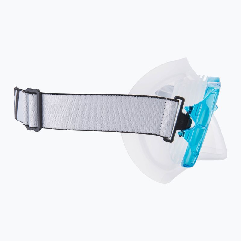 Mască de scufundări Cressi Samoa clear/aquamarine 3