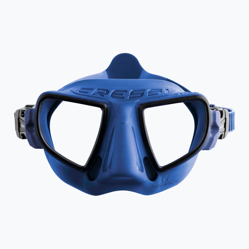 Mască de scufundări Cressi Atom blue metal/black 2