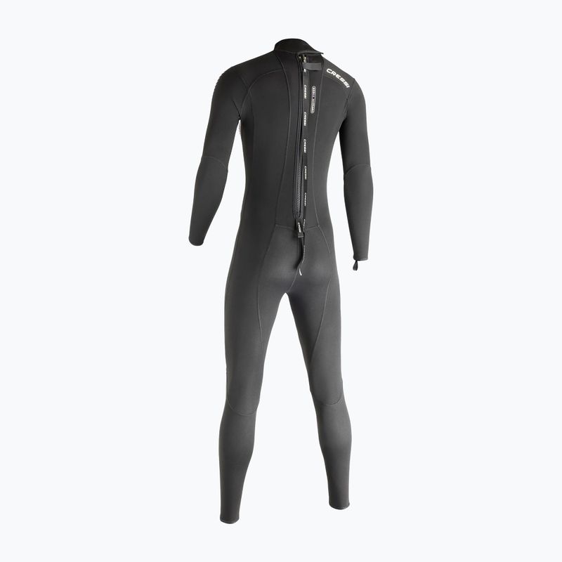 Costum de înot pentru femei Cressi Fast Monopiece 1 mm black/grey 2