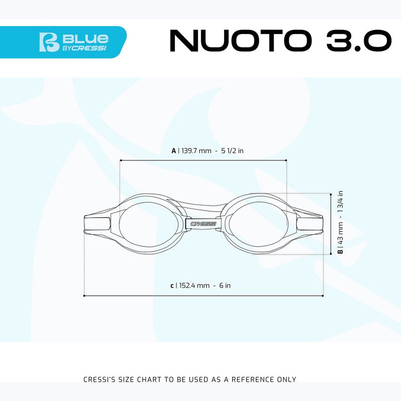 Ochelari de înot  Cressi Nuoto 3.0 black/black mirrored 4