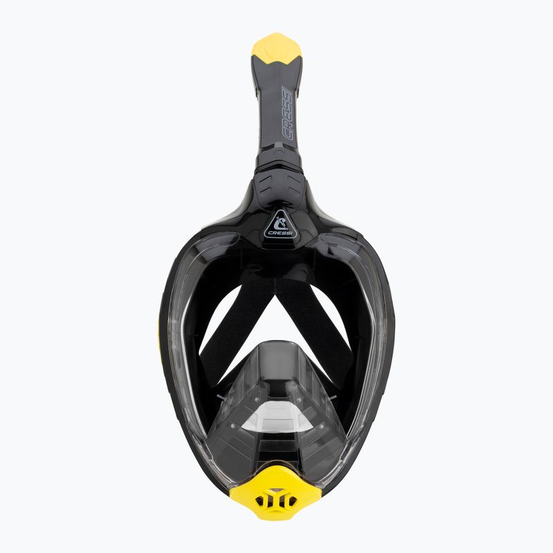 Mască completă pentru snorkelling Cressi Bali Full Face black/yellow 2