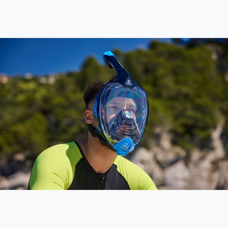 Mască completă pentru snorkelling Cressi Bali Full Face black/blue 7