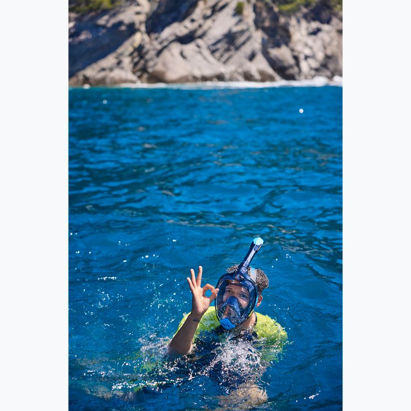 Mască completă pentru snorkelling Cressi Bali Full Face black/blue 8