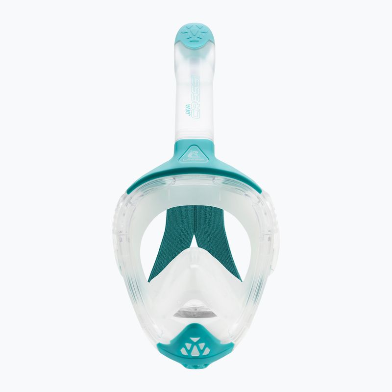 Mască integrală de snorkeling Cressi Java Full Face clear/aquamarine 3