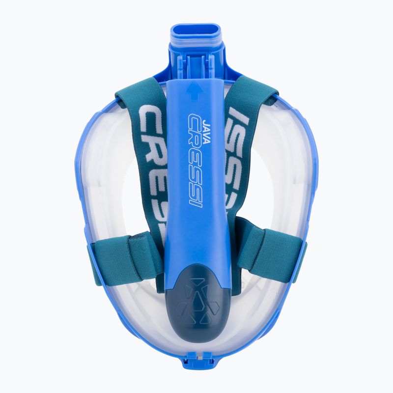 Mască integrală de snorkeling Cressi Java Full Face blue/blue navy 5