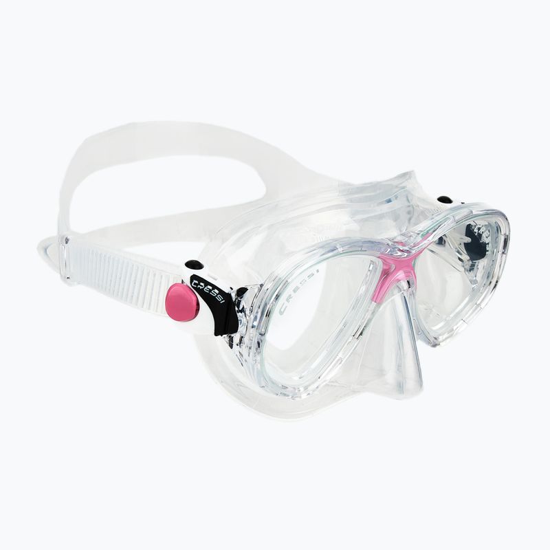 Set de scufundare Cressi Marea + Seal Dry Jr clear/pink 2