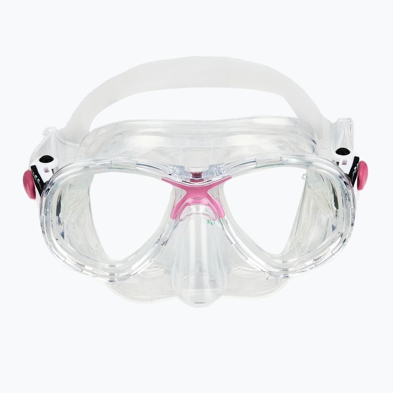 Set de scufundare Cressi Marea + Seal Dry Jr clear/pink 4