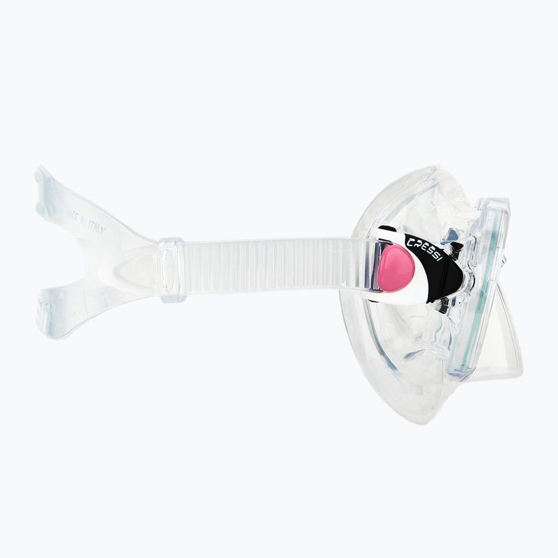 Set de scufundare Cressi Marea + Seal Dry Jr clear/pink 5
