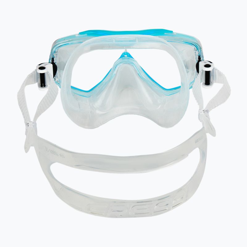 Set de scufundări Cressi Estrella + Seal Dry clear/aquamarine 6