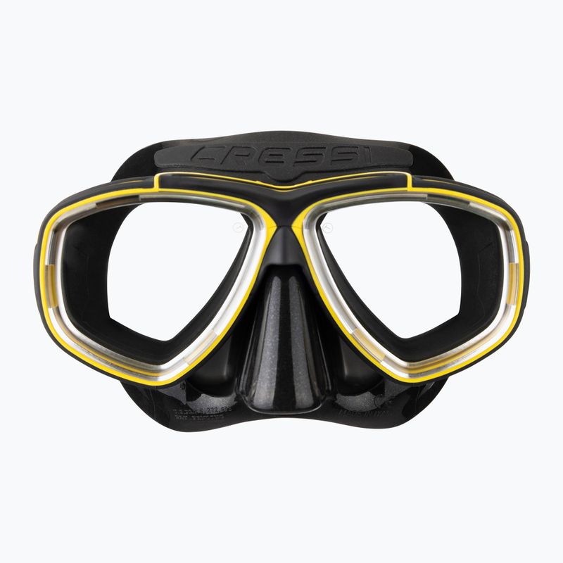 Mască de scufundări Cressi Prisma black/yellow 2