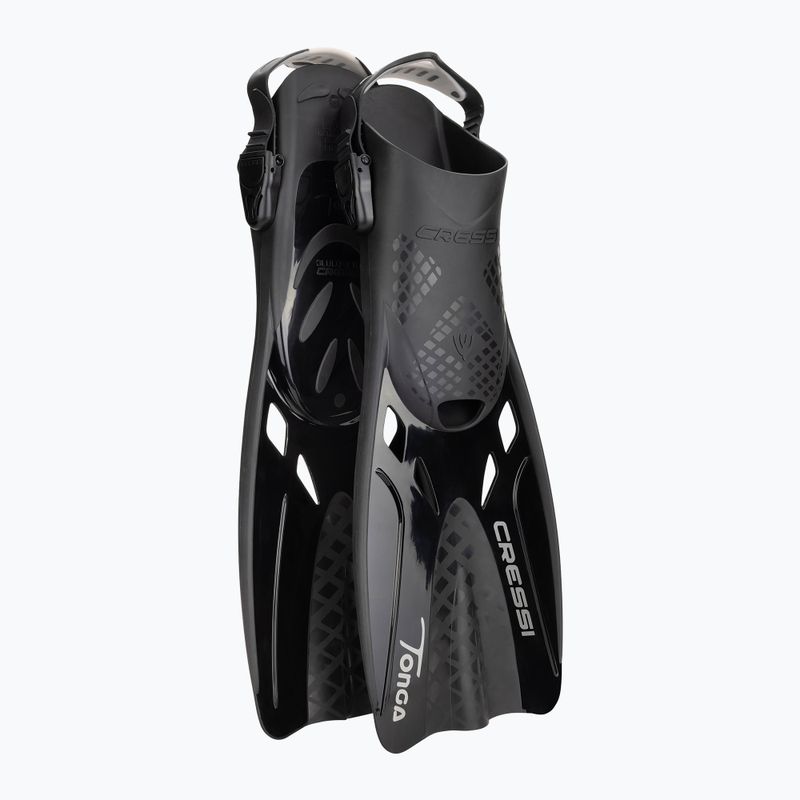 Set de scufundări Cressi Baron + Tonga black/black/black 2