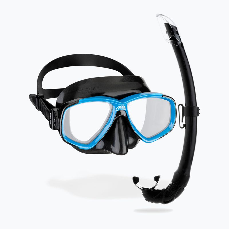 Set de scufundări Cressi Perla + Mexico black/blue 9