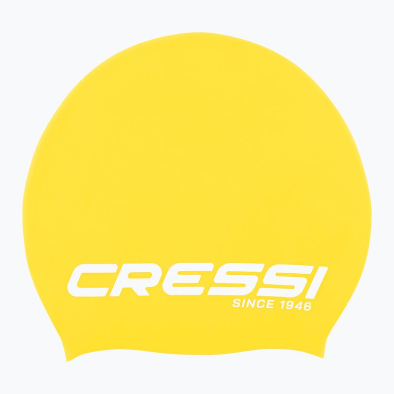 Cască de înot Cressi Loira Long Hair yellow/white