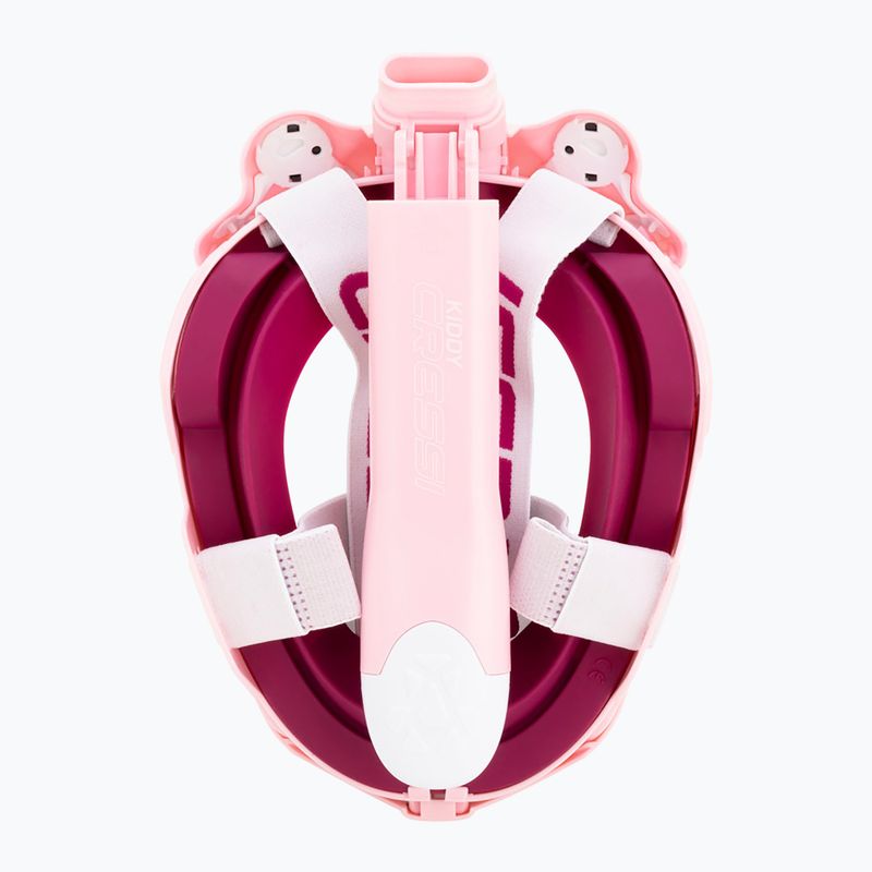 Masca facială completă pentru snorkeling pentru copii Cressi Kiddy Full Face Jr pink/purple/white 5