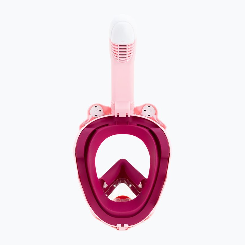 Masca facială completă pentru snorkeling pentru copii Cressi Kiddy Full Face Jr pink/purple/white 6