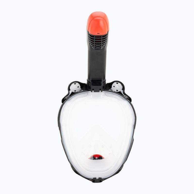 Masca facială completă pentru snorkeling pentru copii Cressi Kiddy Full Face Jr black/clear/red 6