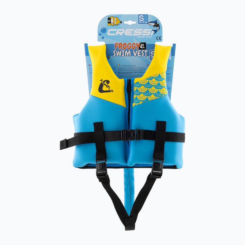 Vestă de siguranță pentru copii Cressi Froggy azure/yellow 5