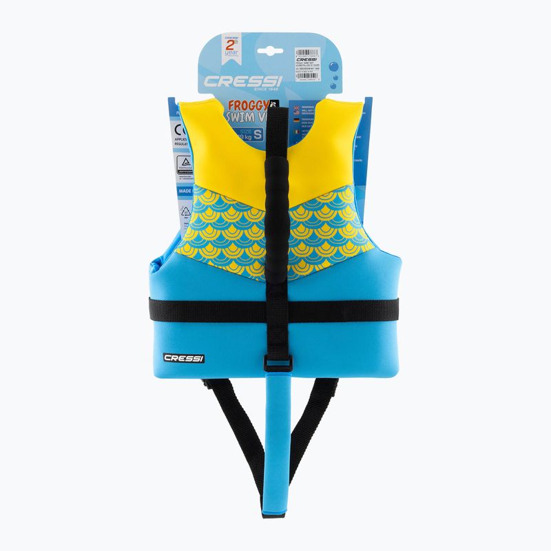 Vestă de siguranță pentru copii Cressi Froggy azure/yellow 6