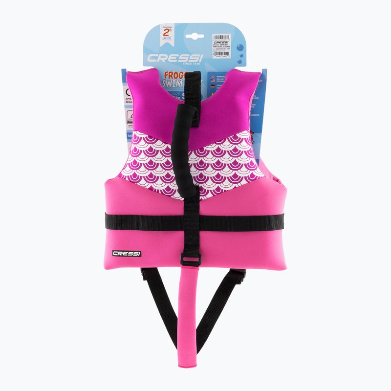 Vestă de înot pentru copii Cressi Froggy pink/lilac 6