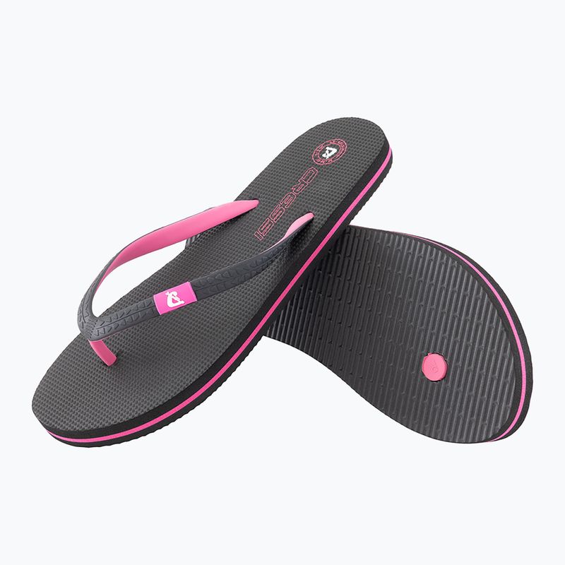 Șlapi pentru femei Cressi St Tropez black/fuchsia 2