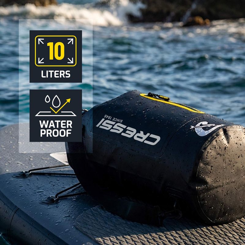 Sac impermeabil Cressi Ocelot Dry Bag 10 l black/yellow 6