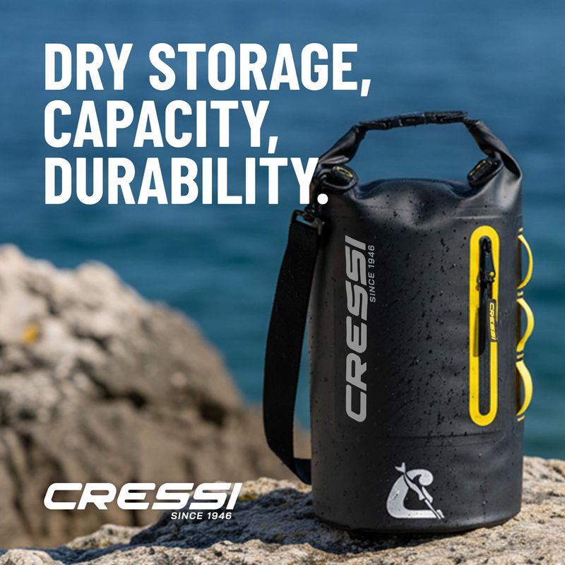 Sac impermeabil Cressi Ocelot Dry Bag 10 l black/yellow 7