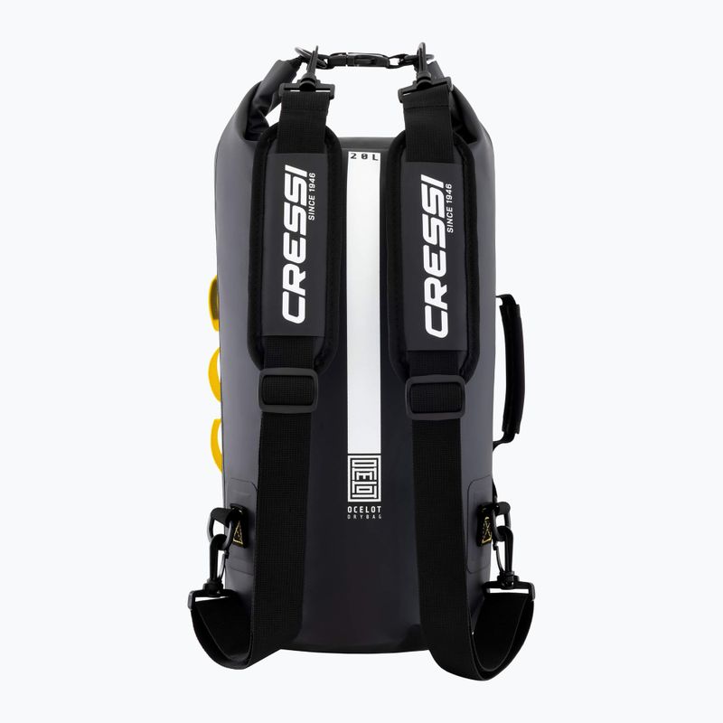 Sac impermeabil Cressi Ocelot Dry Bag 20 l black/yellow 2