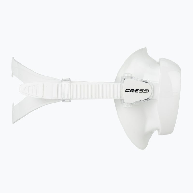 Masca de scufundare pentru femei Cressi Honey 420 UV white/white/yellow/blue 3
